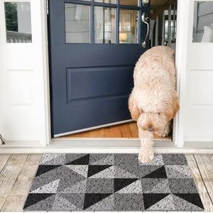 Outdoor Door Mat Entrance, Durable Welcome Mat Low Profile Floor Mat